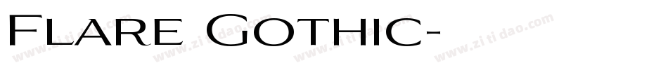 Flare Gothic字体转换